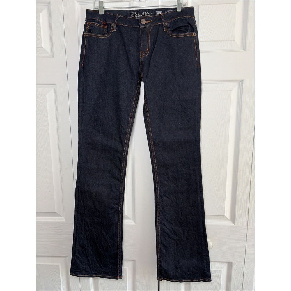 Miss Me Megan Bootcut Jeans Womens 31 Dark Wash Flap Pocket Denim Western Rugged
